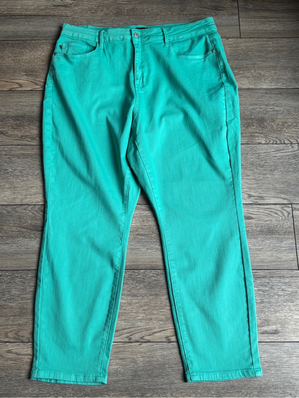 Judy Blue High Waist Slim Fit Jeans Aquamarine Turquoise Plus Size 20W